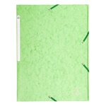 Chemise à élastiques Maxi capacity carte lustrée 425gm2 - A4 - Tilleul x 25 EXACOMPTA