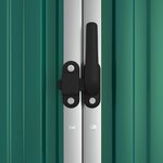 vidaXL Abri à outils de jardin Vert 225x89x161 cm Acier galvanisé
