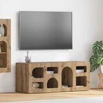 vidaXL Meuble TV Chêne artisanal 100 x 35 x 40 cm Bois d'ingénierie