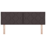 Tête de Lit LED vidaXL Design Blocs en Diamant Marron Foncé 144 cm Tissu