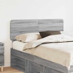 vidaXL Tête de lit Gris Sonoma 135 cm Bois d'ingénierie