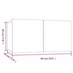 vidaXL Meubles TV suspendus 3 Pièces Chêne fumé 60x30x30 cm
