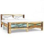 vidaXL Cadre de lit Bois de récupération massif 180 x 200 cm