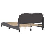 vidaXL Cadre de lit sans matelas gris 120x200 cm similicuir