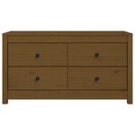 vidaXL Armoire latérale Marron Miel 100x40x54 cm Bois de pin massif