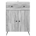 vidaXL Buffet Sonoma gris 66 x 34 5 x 90 cm Bois d'ingénierie