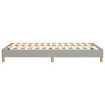 vidaXL Cadre de lit Gris clair 120x200 cm Tissu