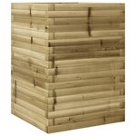 vidaXL Jardinière 50x50x68 5 cm bois de pin imprégné