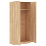 vidaXL Garde-robe Chêne sonoma 90x52x200 cm Bois d’ingénierie