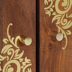 vidaXL Armoire d'évier avec stockage Marron miel 62 x 33 x 58 cm