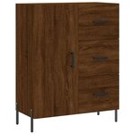 vidaXL Buffet chêne marron 69 5x34x90 cm bois d'ingénierie