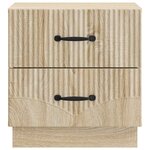 vidaXL Cabinet de chevet avec tiroir Chêne Sonoma 43 x 34 5 x 44 5 cm
