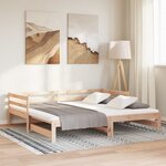 vidaXL Lit coulissant sans matelas 90x190 cm