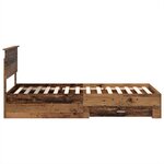 vidaXL Cadre de lit Bois ancien 90 x 200 cm Bois d'ingénierie