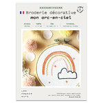 FRENCH KITS-Les French Kits - Broderie décorative - Arc en ciel-Kit créatif fabriqué avec amour en France