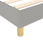 vidaXL Cadre de lit Gris clair 140x200 cm Tissu