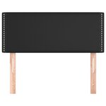 vidaXL Tête de lit Noir 100x5x78/88 cm Similicuir