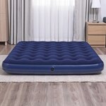 Best Way Matelas à Air Bleu 203 x 152 x 22 cm PVC