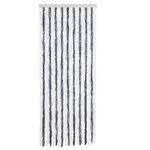vidaXL Moustiquaire Gris et blanc 56 x 185 cm Chenille