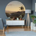 Wallart papier peint cercle the americas 142 5 cm
