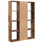 vidaXL Séparateur de pièce/bibliothèque vieux bois 100x24x140 cm