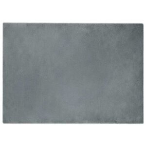 vidaXL Tapis en Fourrure Synthétique de Lapin Anthracite 200 x 280 cm
