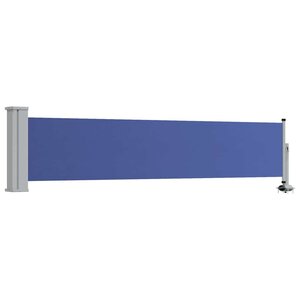 vidaXL Auvent latéral rétractable de patio 60x300 cm Bleu