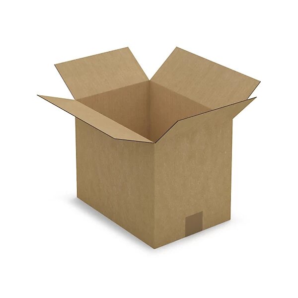 Caisse simple cannelure brune 31x22x25 (lot de 25)