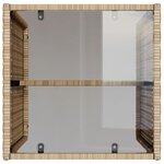 vidaXL Salon de jardin avec coussins 4 Pièces beige résine tressée