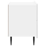 vidaXL Cabinet de chevet Blanc brillant 62 x 34 5 x 49 5 cm