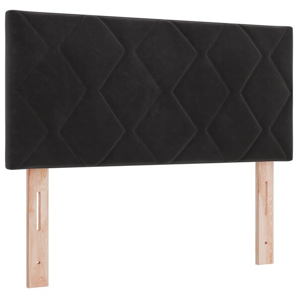 tête de lit vidaXL design blocs de diamant noire 90 cm velours