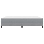 vidaXL Lit à ressorts avec matelas Gris clair 160 x 200 cm tissu
