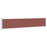 vidaXL Auvent latéral rétractable de patio 117x600 cm Marron