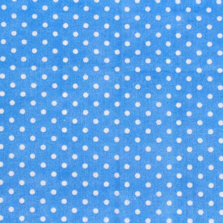 Coupon de tissu en coton Bleu pois blanc 55 cm - MegaCrea DIY