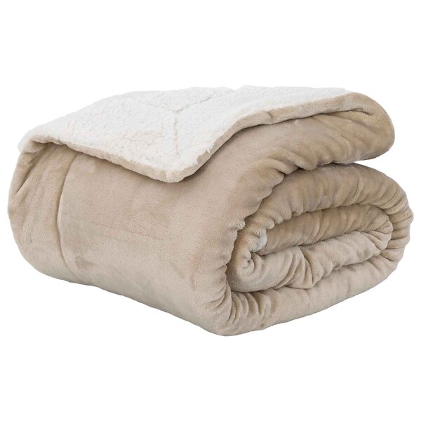 vidaXL plaid Beige 240 x 270 cm 3.17 kg Polaire