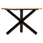 vidaXL Table de salle à manger Rond 120x76 cm Bois de manguier massif