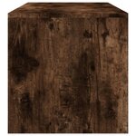 vidaXL Table basse Chêne fumé 100x40x40 cm Bois d'ingénierie