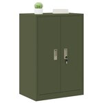 vidaXL Armoire de rangement Vert olive 60 x 40 x 90 cm Acier