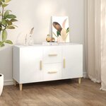 vidaXL Buffet blanc 100x36x60 cm bois d'ingénierie