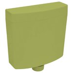 vidaXL Réservoir de toilette avec entrée d'eau inférieure 3/6 L Olive