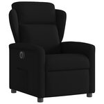 vidaXL Fauteuil inclinable électrique Noir Tissu