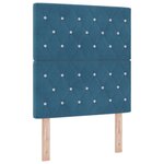 vidaXL Tête de Lit LED Bleue Foncée 80 cm en Velours