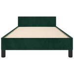 vidaXL Cadre de lit sans matelas vert foncé 80x200 cm velours