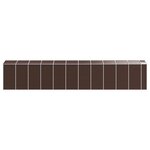 vidaXL Abri de jardin marron 191x980x198 cm acier galvanisé
