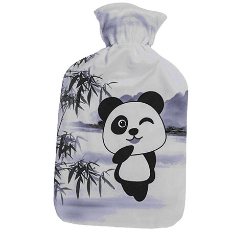 Bouillotte Joli Panda Clin d'oeil gris