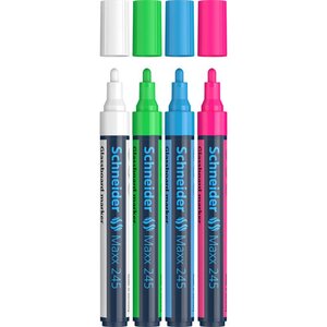 Maxx 245 pochette Multipack Épaisseurs de trait 1-3 mm Marqueurs SCHNEIDER
