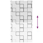 vidaXL Store enrouleur de douche 120x240 cm largeur du tissu 116 cm