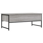 vidaXL Table basse sonoma gris 101x49x39 5 cm bois d'ingénierie