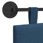 vidaXL Tête de lit suspendue Bleu Tissu