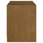 vidaXL Meuble TV Marron miel 104x33x41 cm Bois de pin massif